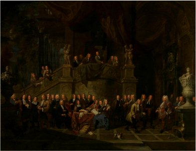 Balthasar Van den Bossche - The reception of Jan Karel de Cordes at the guild hall