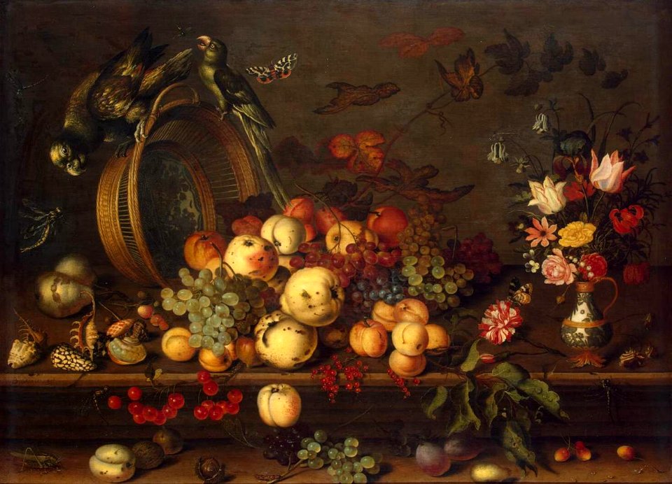 Balthasar van der Ast - Still-Life with Fruits, Shells and Insects - WGA1047