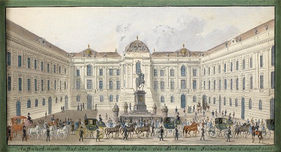 Balthasar Wigand Josephsplatz 1835. Free illustration for personal and commercial use.