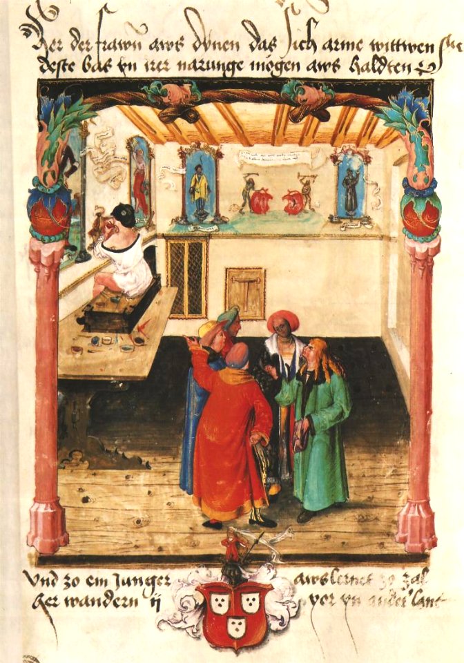 Balthasar Behem Codex - painter's atelier