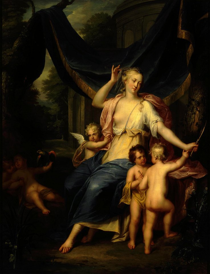 Balthasar Beschey - Allegory of Eyesight and the Sense of Touch