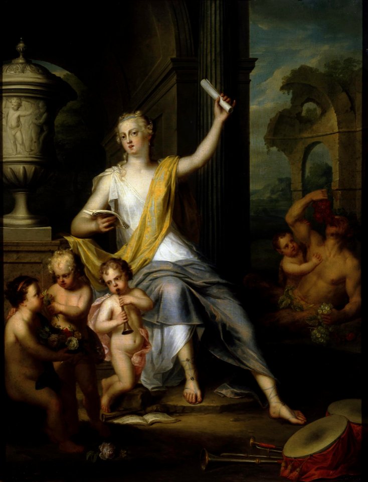 Balthasar Beschey - Allegory of Hearing, Taste and Smell