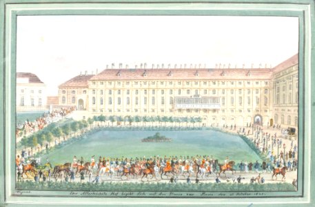 Balthasar Wigand Wiener Hofburg 1835. Free illustration for personal and commercial use.