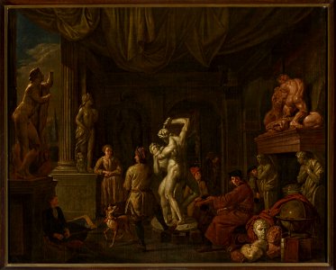 Balthasar van den Bossche - In the sculptor's studio - M.Ob.855 MNW - National Museum in Warsaw