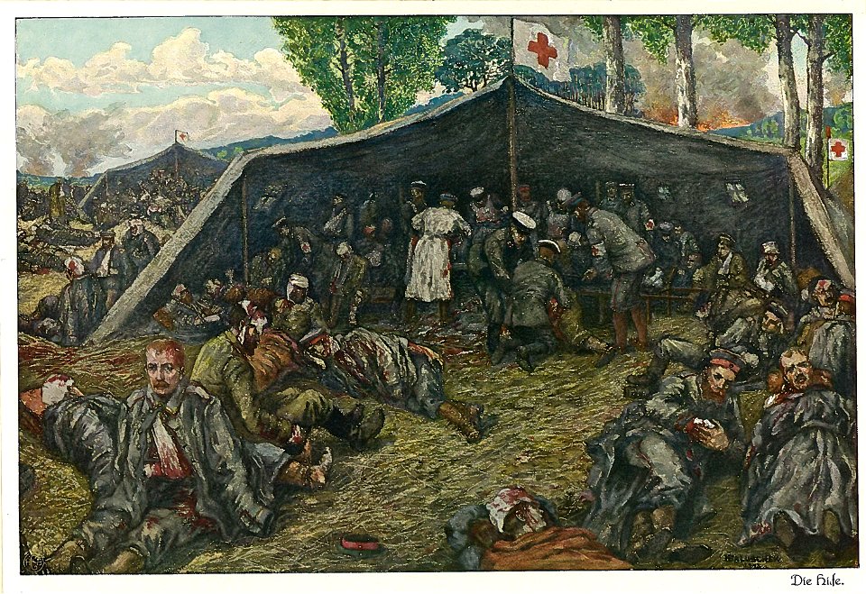 Baluschek Der Krieg Tafel 12 Bild