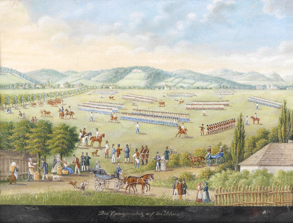 Balthasar Wigand Exerzierplatz auf der Schmelz