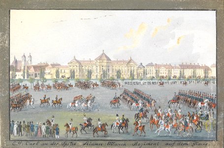 Balthasar Wigand Erzherzog Carl und Regiment