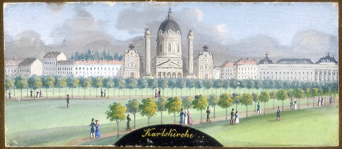 Balthasar Wigand Wien Karlskirche. Free illustration for personal and commercial use.