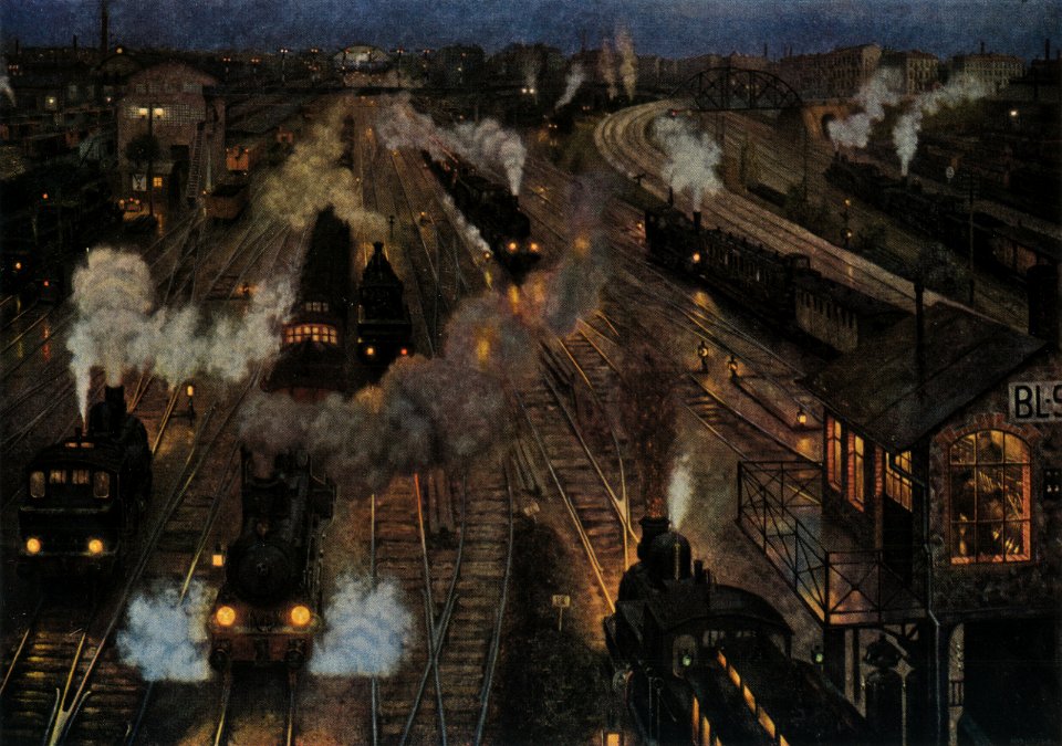 Hans Baluschek Großstadtbahnhof