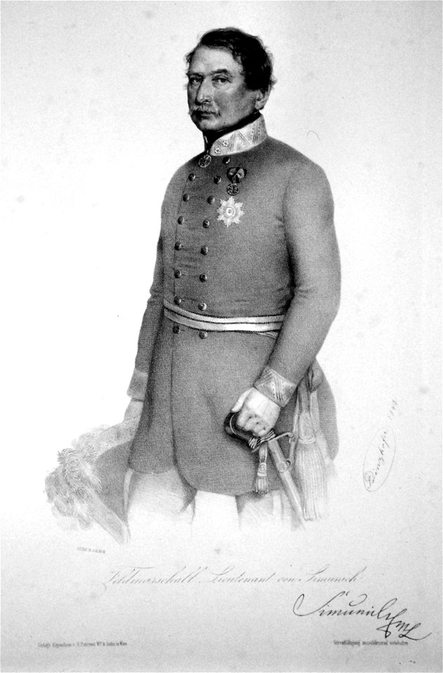 Balthasar von Simunich Prinzhofer Litho