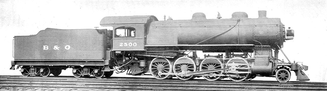Baltimore & Ohio Consolidation locomotive, 2300 (Howden, Boys' Book of Locomotives, 1907)