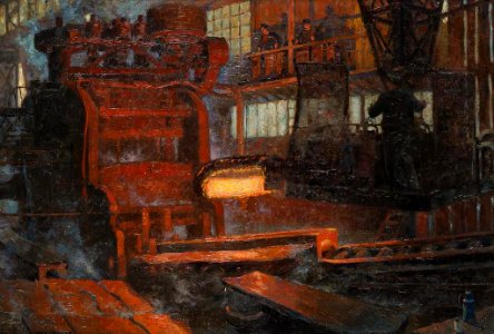 Hans Baluschek - Stahlwalzwerk
