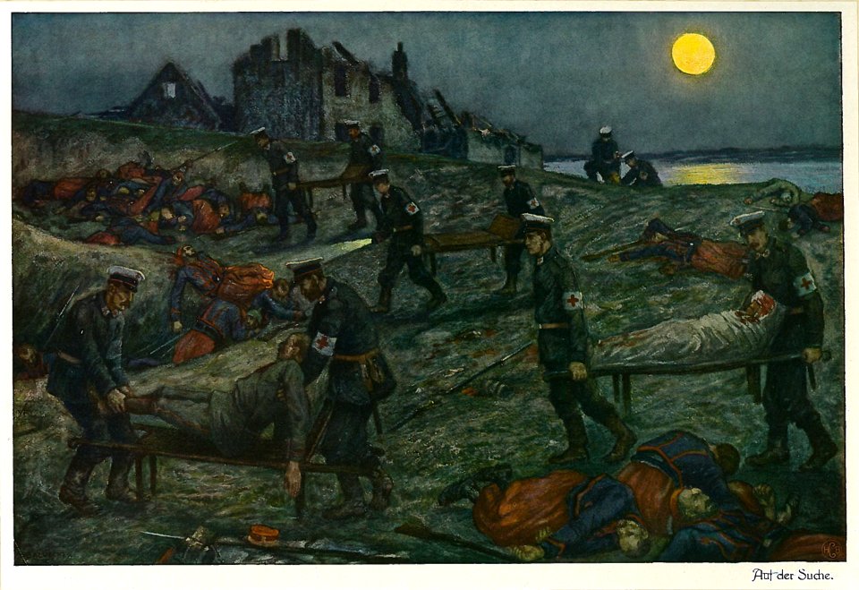 Baluschek Der Krieg Tafel 11 Bild