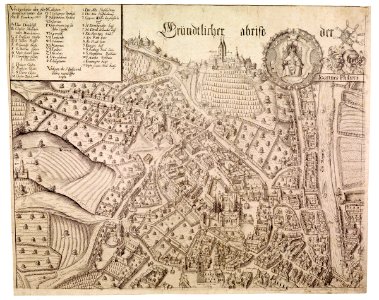 Bamberg Zweidler-Plans der Stadt Bamberg Ausschnitt 1602
