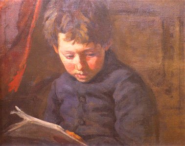 Bambino che legge - Giulio Musso