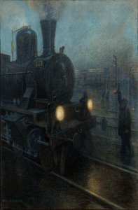 Hans Baluschek - Die Eisenbahn No. 6 (1898)