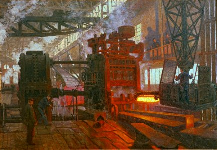 Hans Baluschek - Hahn'sche Werke-Grossenbaum bei Duisburg (1910)