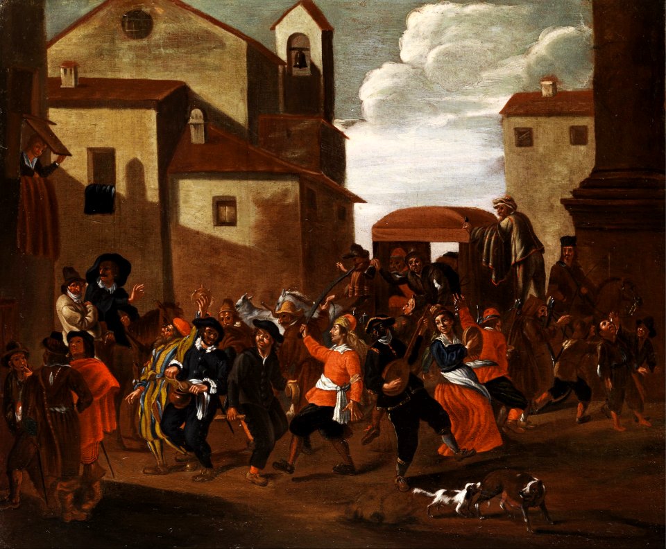 Bamboccianti c1700 Karnevalstreiben