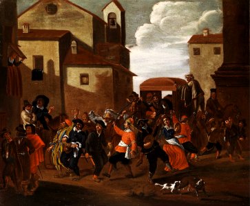 Bamboccianti c1700 Karnevalstreiben
