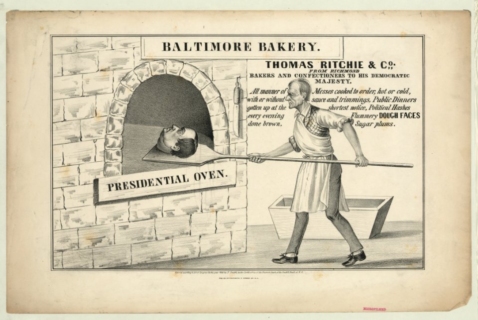 Baltimore bakery. Thomas Ritchie & Co. from Richmond-Bakers and confectioners to his democratic LCCN90708926