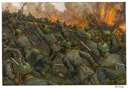 Baluschek Der Krieg Tafel 1 Bild