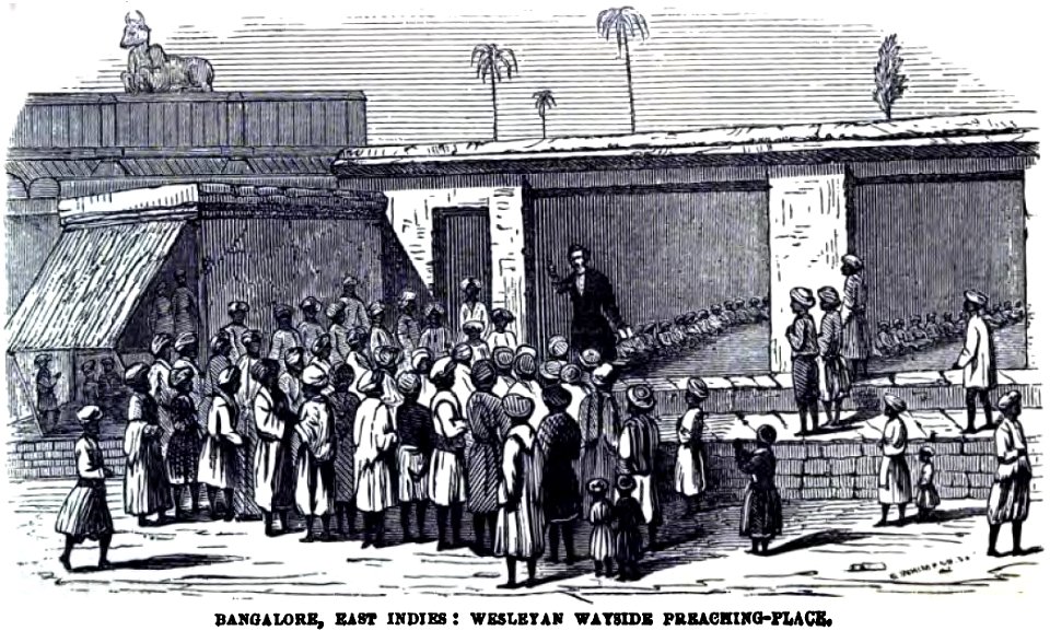 Bangalore, East Indies - Wesleyan Wayside Preaching-Place (Thomas Hodson, p.72, July 1857) - Copy