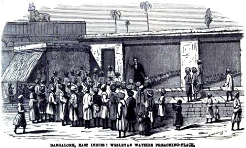 Bangalore, East Indies - Wesleyan Wayside Preaching-Place (Thomas Hodson, p.72, July 1857) - Copy