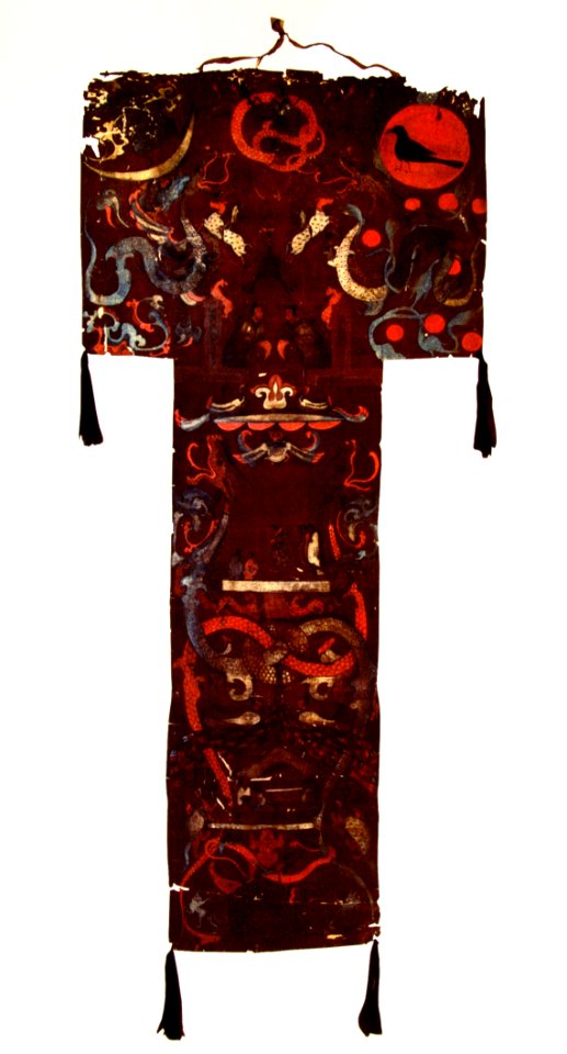 Banière funéraire, peinture sur soie, Chine