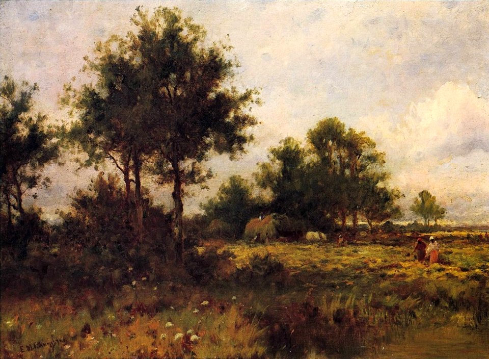 'Hay Gatherers' by Edward Mitchell Bannister, c. 1893