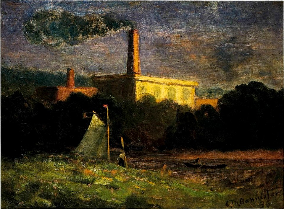 'The Mill in Knightsville' by Edward Mitchell Bannister, 1896