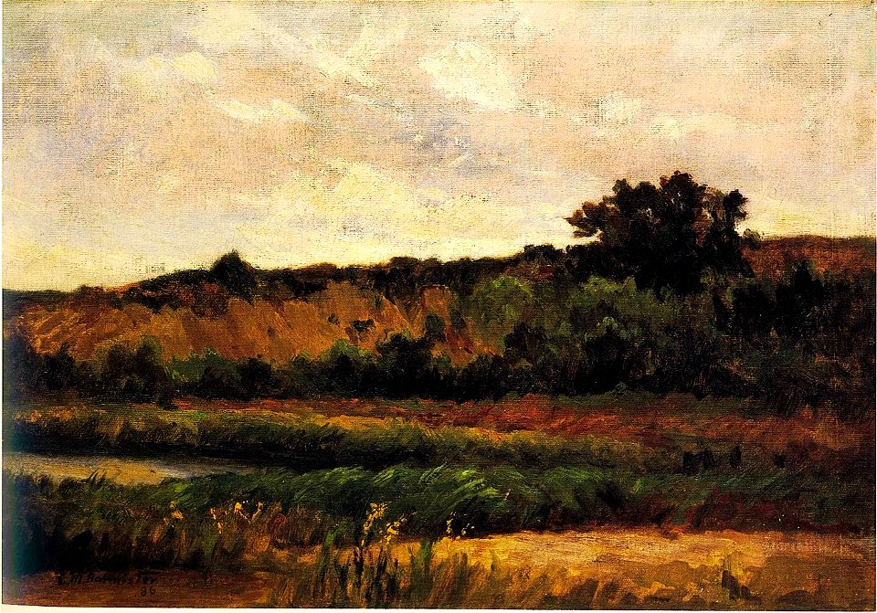 'Farmer Green's Meadow' by Edward Mitchell Bannister, 1886