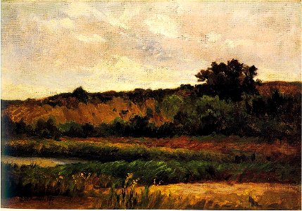 'Farmer Green's Meadow' by Edward Mitchell Bannister, 1886