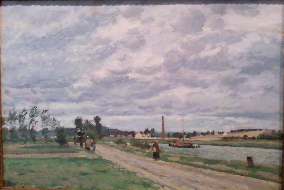 Banks of the Oise near Pontoise by Camille Pissarro