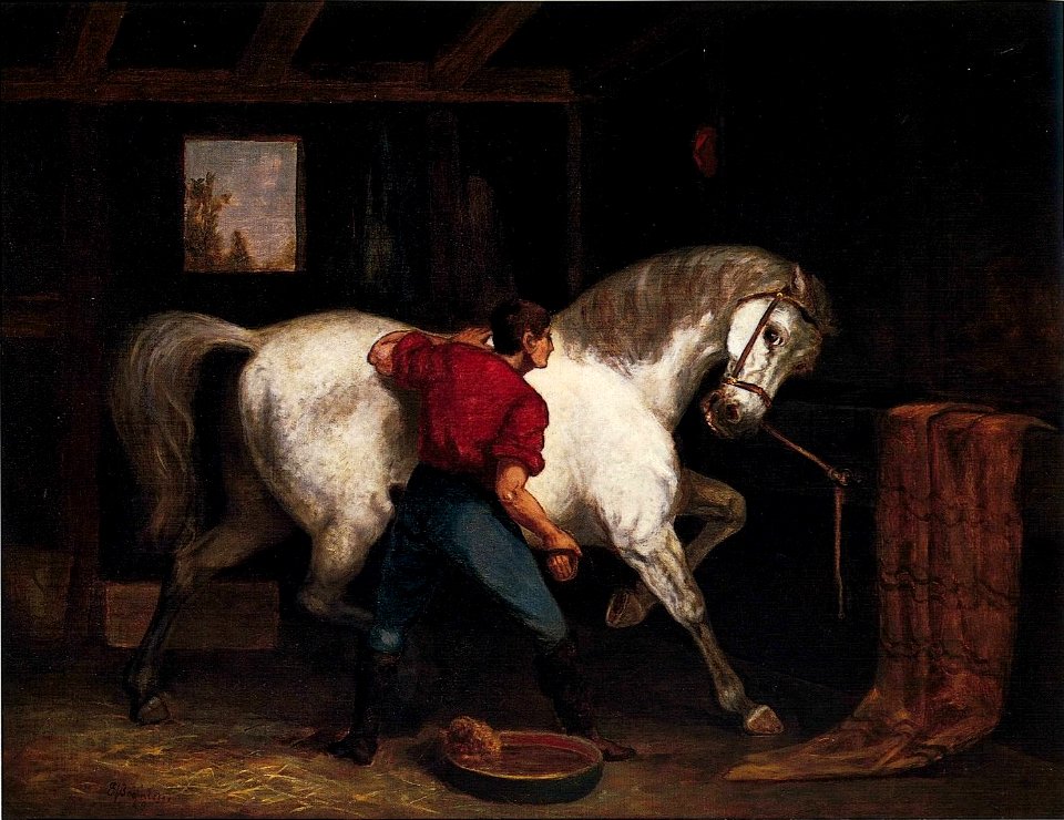 'Governor Sprague's White Horse' by Edward Mitchell Bannister, 1869