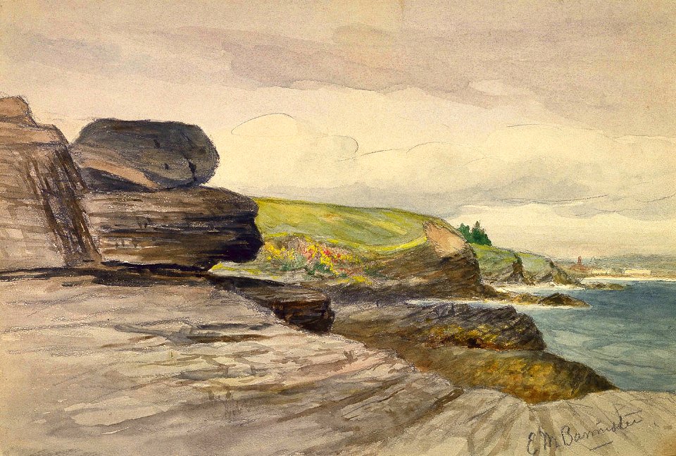 'Newport Scene' by Edward Mitchell Bannister, watercolor 
