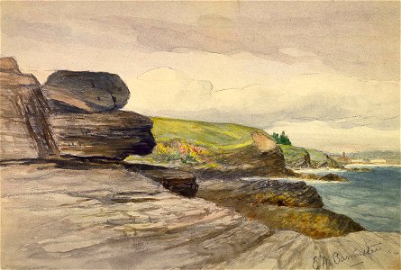 'Newport Scene' by Edward Mitchell Bannister, watercolor 