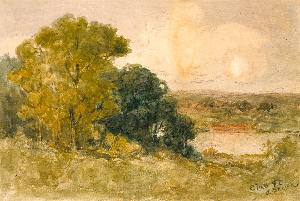 Edward Mitchell Bannister - On the Seekonk - 1983.95.15 - Smithsonian American Art Museum
