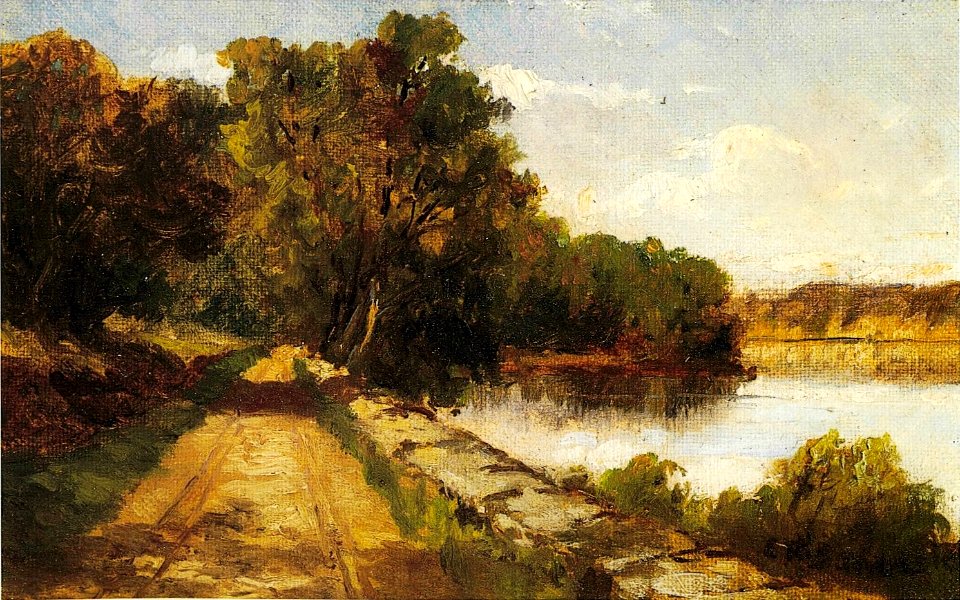 'Kid's Road' by Edward Mitchell Bannister, 1880s