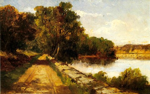 'Kid's Road' by Edward Mitchell Bannister, 1880s