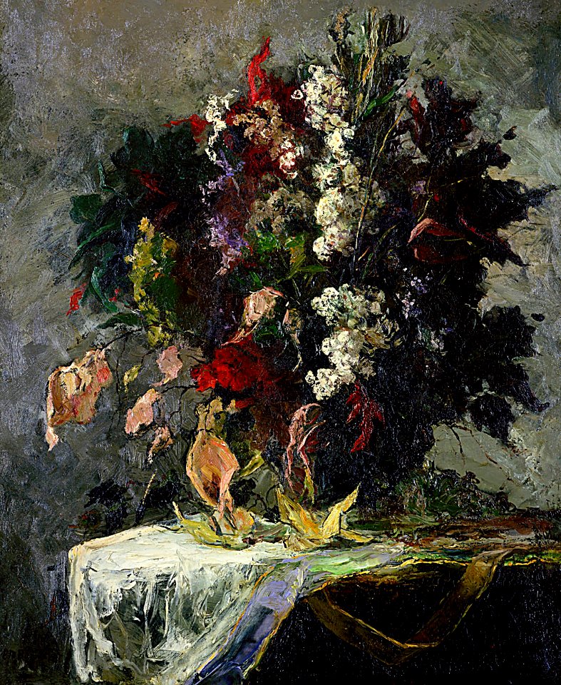 Edward Mitchell Bannister - Untitled (floral still life) - 1983.95.152 - Smithsonian American Art Museum
