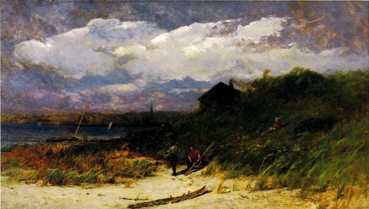 'Sabin Point, Narragansett Bay' by Edward Mitchell Bannister, 1885
