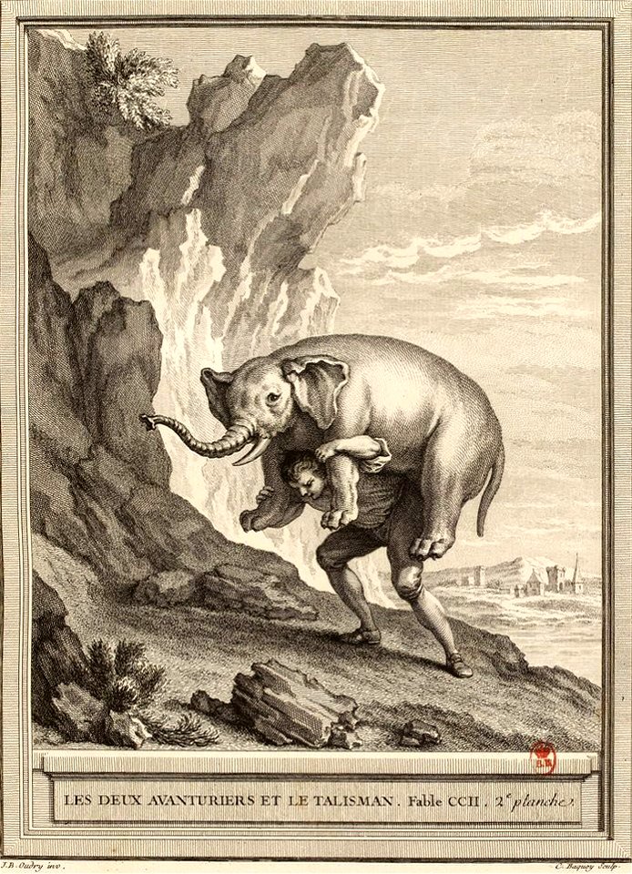 Baquoy-Oudry-La Fontaine-Les deux aventuriers et le talisman
