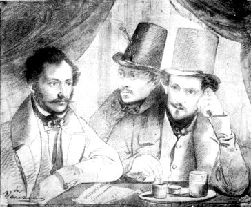 Barabás Barabás, Burghardt and Kozina in Venice 1834