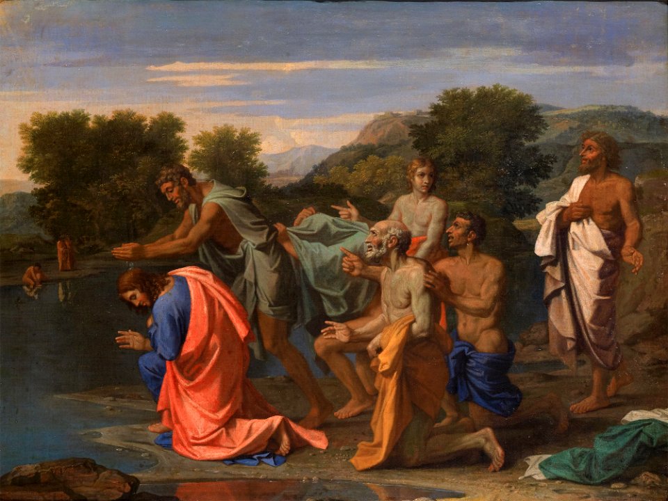 Baptême du Christ - Poussin - Former Wemyss Collection