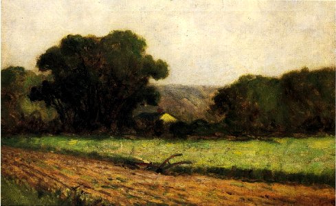 Untitled (Plow in the Field) by Edward Mitchell Bannister, 1897