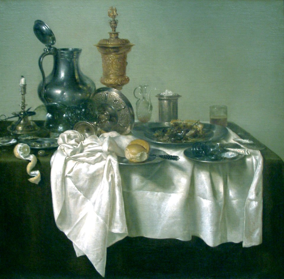 Banquet Piece with Mince Pie-1635-Willem Claesz. Heda