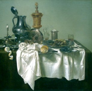 Banquet Piece with Mince Pie-1635-Willem Claesz. Heda