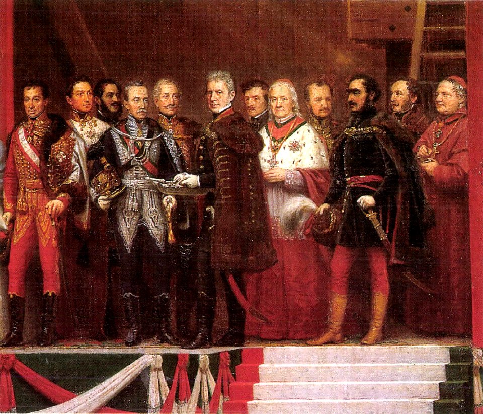 Barabás Laying the Foundation-stone of the Chain Bridge (detail)