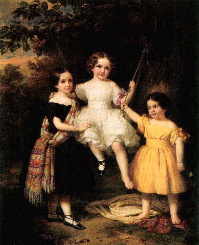 Barabás Daughters of the Artist 1849
