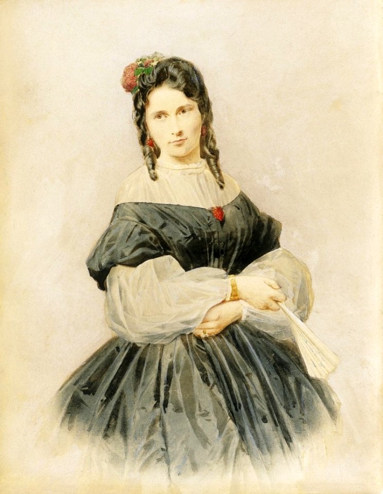 Barabás Portrait of a Young Couple – The Woman